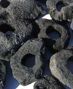 Alternative view of Volcanic BLACK LAVA HOLEY Stone | 5kg Pack