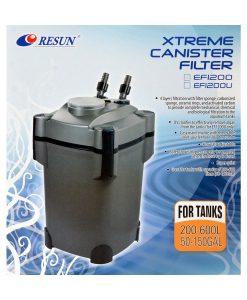 ReSun EF1200 Xtreme Canister Filter 30W 1200L/H 200-600L