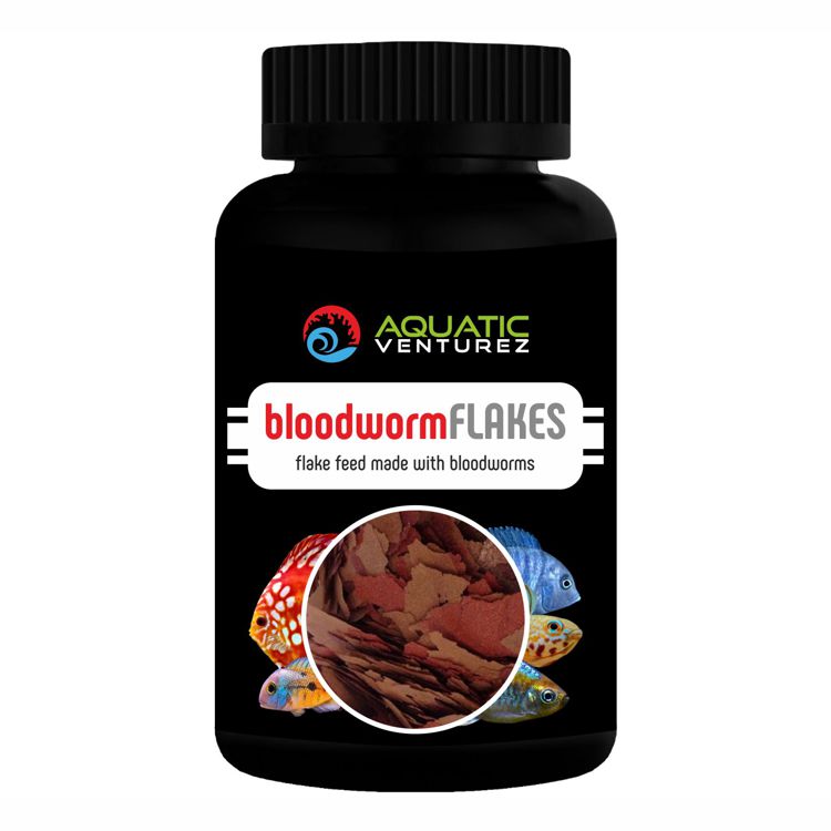 AQUATIC VENTUREZ Bloodworm Flakes | 50g