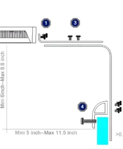AQUA MINI M5W60 Mount Specification